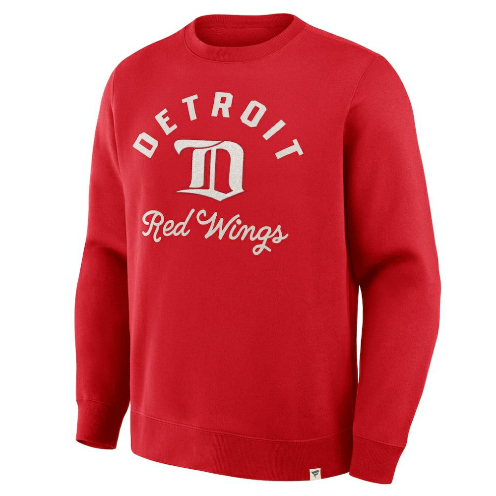 Detroit Red Wings Fanatics Vintage Stickler Sweatshirt - Red - NHL