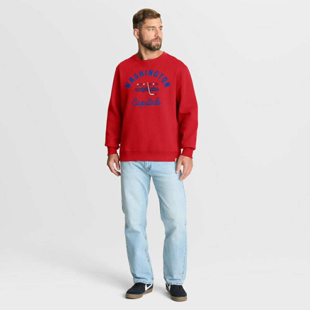Washington Capitals Fanatics Vintage Stickler Sweatshirt - Red - NHL