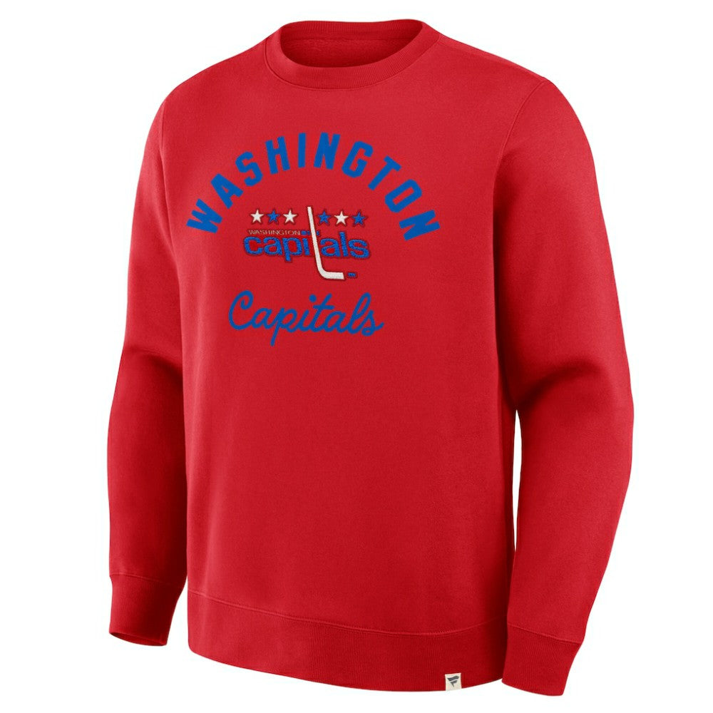 Washington Capitals Fanatics Vintage Stickler Sweatshirt - Red - NHL