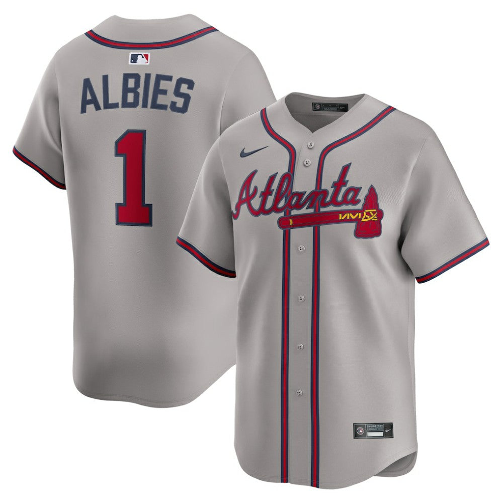 Ozzie Albies Atlanta Braves Nike Road Limited Player Jersey - MLB