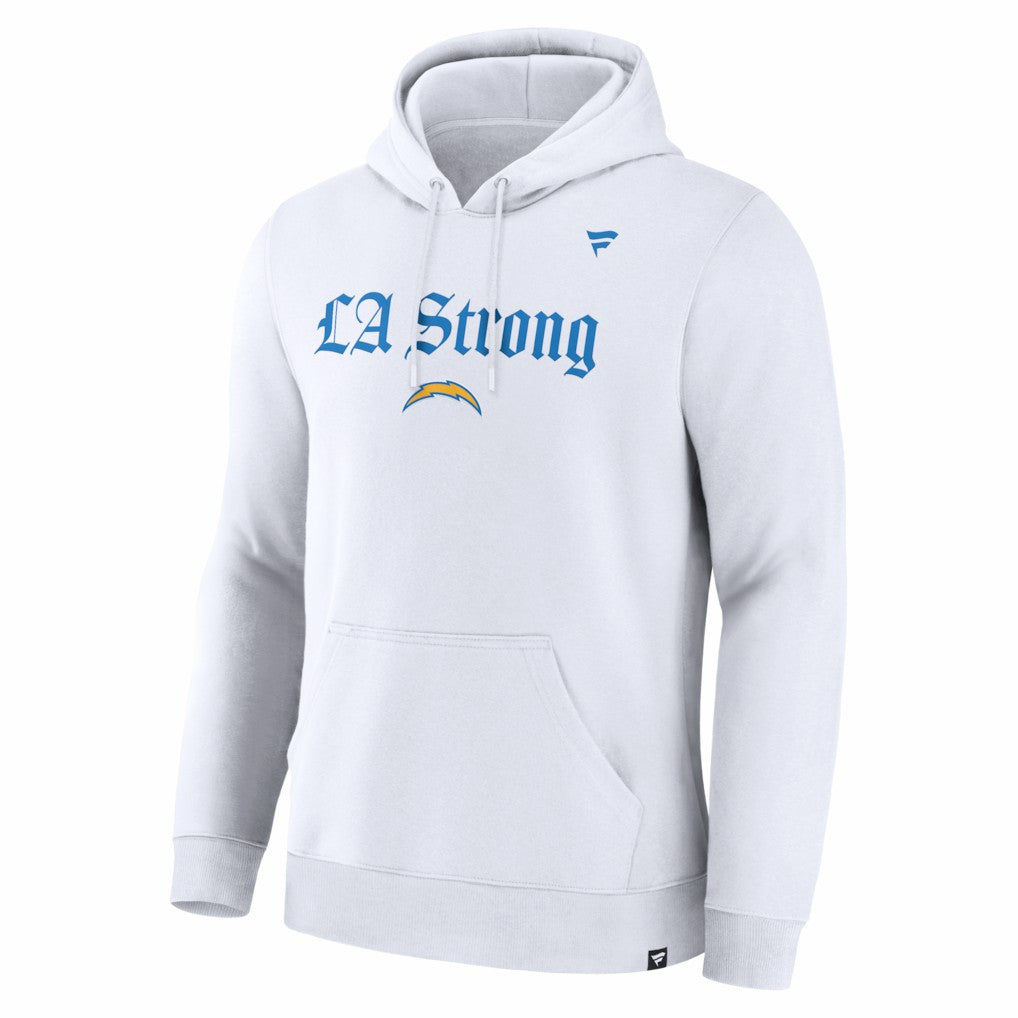 Los Angeles Chargers Unisex LA Strong Premium Fleece Pullover Hoodie White | Fanatics