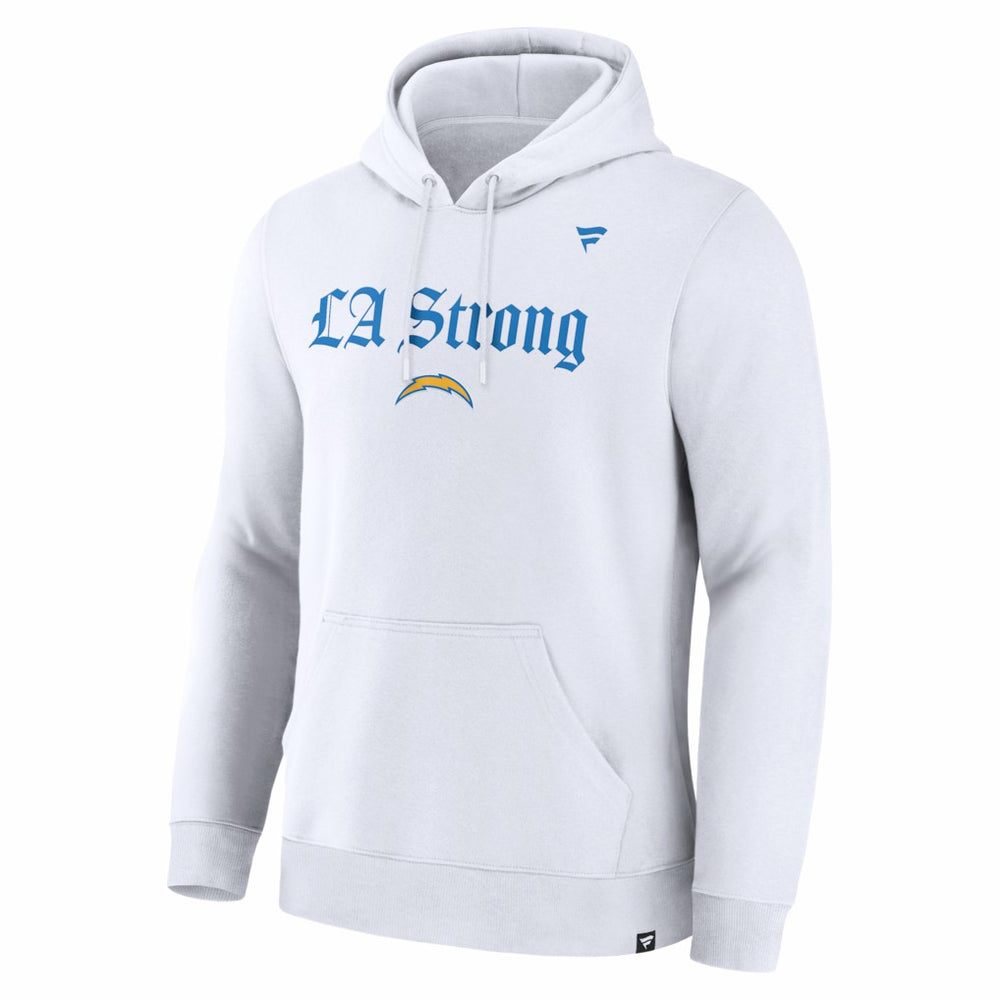 Los Angeles Chargers Unisex LA Strong Premium Fleece Pullover Hoodie White | Fanatics