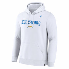 Los Angeles Chargers Unisex LA Strong Premium Fleece Pullover Hoodie White | Fanatics