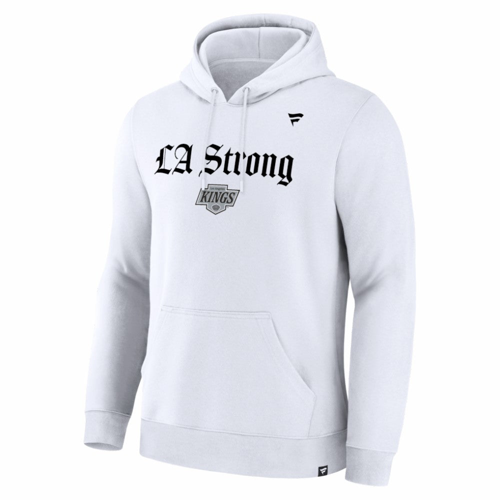 Los Angeles Kings Fanatics Unisex LA Strong Premium Fleece Pullover Hoodie - White - NHL