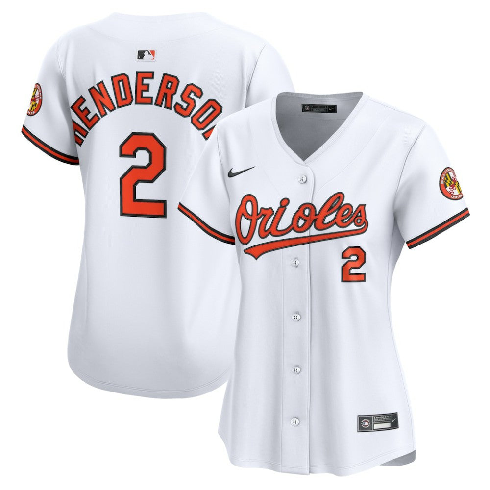 Gunnar Henderson Baltimore Orioles Nike Women's Home Limited Player Jersey - MLB