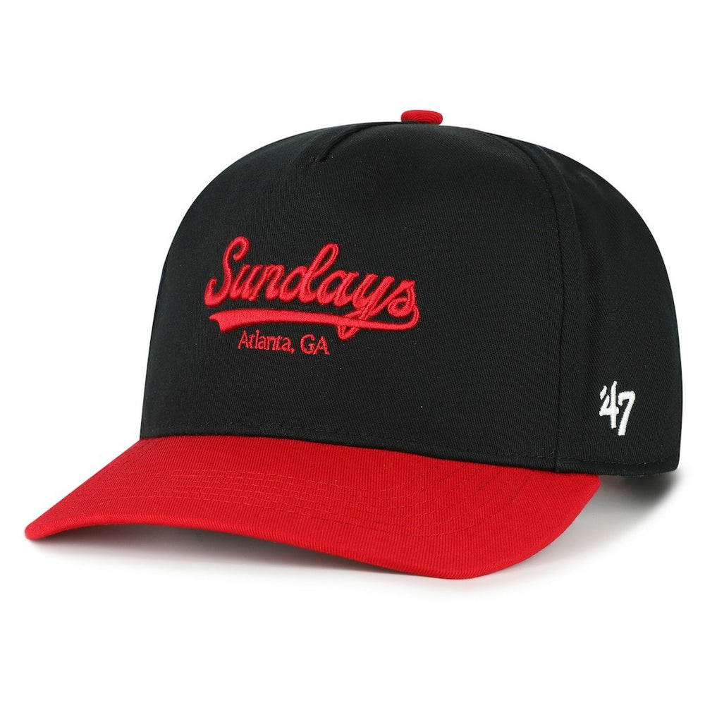 Atlanta Falcons '47 Sundays Sure Shot Hitch Two-Tone Adjustable Hat Black/Red | 47 brand