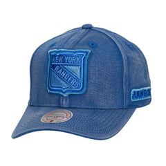 New York Rangers Mitchell & Ness Downtown Snow Wash Pro-Crown Adjustable Hat - Blue - NHL