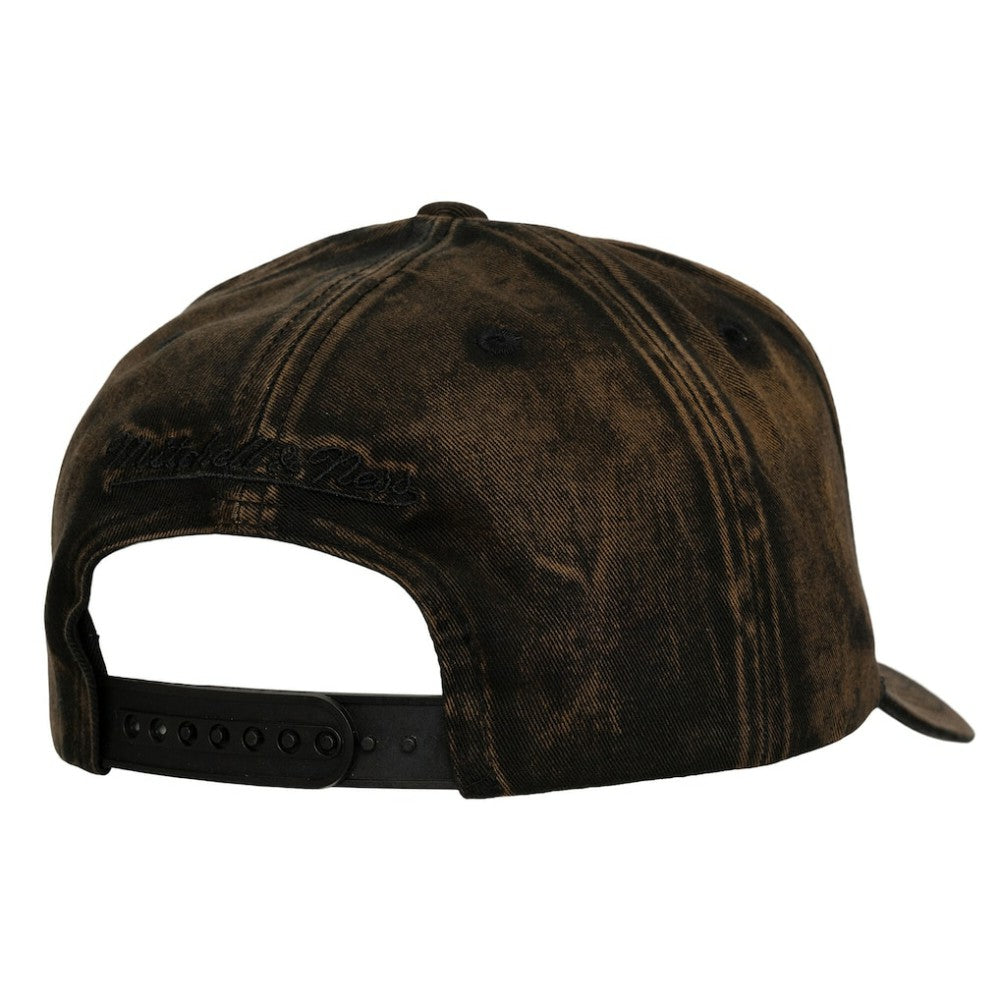 Vegas Golden Knights Mitchell & Ness Downtown Snow Wash Pro-Crown Adjustable Hat - Black - NHL