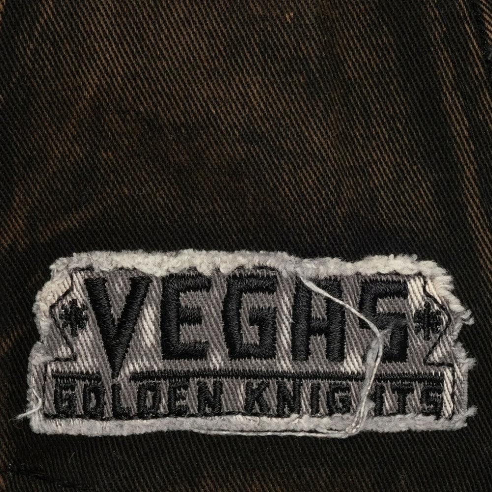 Vegas Golden Knights Mitchell & Ness Downtown Snow Wash Pro-Crown Adjustable Hat - Black - NHL