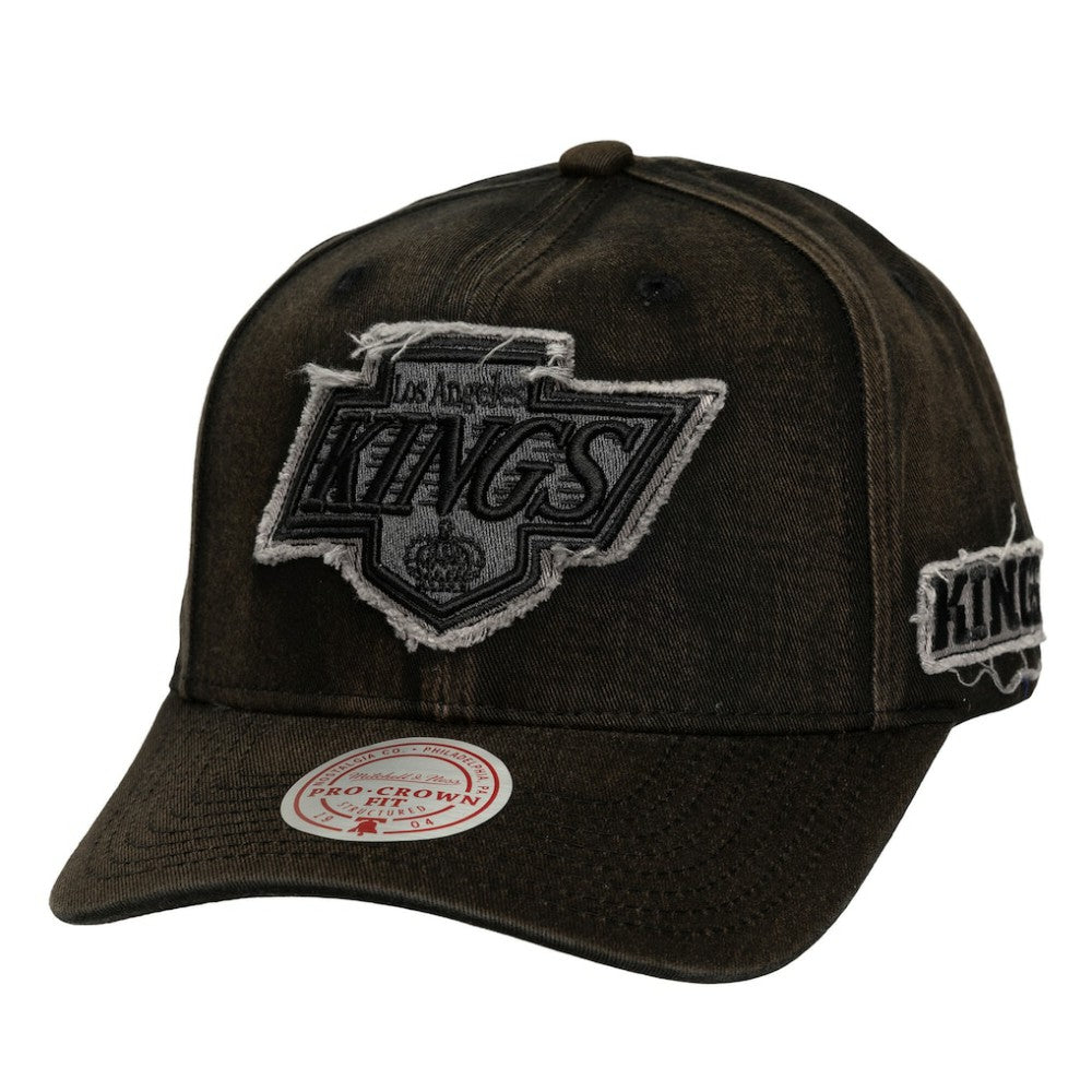 Los Angeles Kings Mitchell & Ness Downtown Snow Wash Pro-Crown Adjustable Hat - Black - NHL