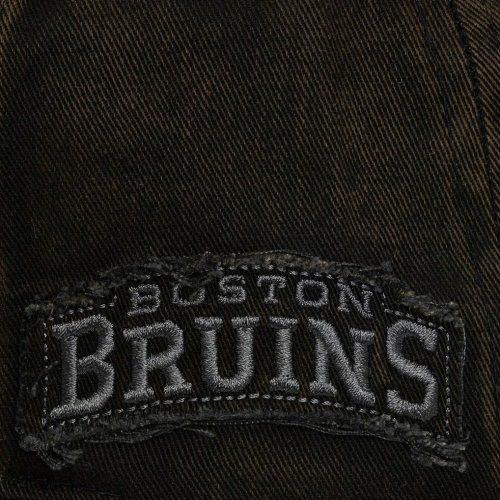 Boston Bruins Mitchell & Ness Downtown Snow Wash Pro-Crown Adjustable Hat - Black - NHL