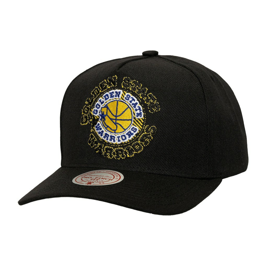 Golden State Warriors Tilted Pro Pinch Adjustable Hat Black - NBA
