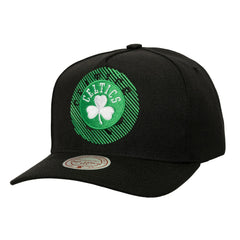 Boston Celtics Tilted Pro Pinch Adjustable Hat Black - NBA