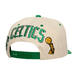 Boston Celtics 17x NBA Champions Soul Legacy Defined Pro Crown Snapback Hat Cream/Kelly Green - NBA