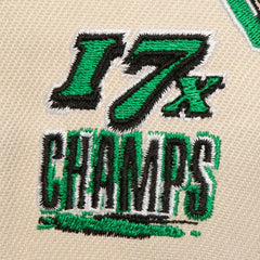 Boston Celtics 17x NBA Champions Soul Legacy Defined Pro Crown Snapback Hat Cream/Kelly Green - NBA