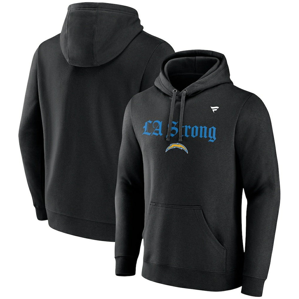 Los Angeles Chargers Unisex LA Strong Fleece Pullover Hoodie Black | Fanatics