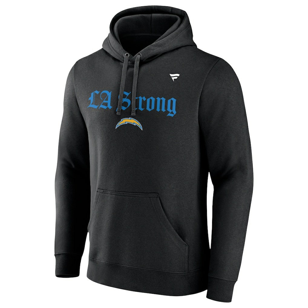 Los Angeles Chargers Unisex LA Strong Fleece Pullover Hoodie Black | Fanatics