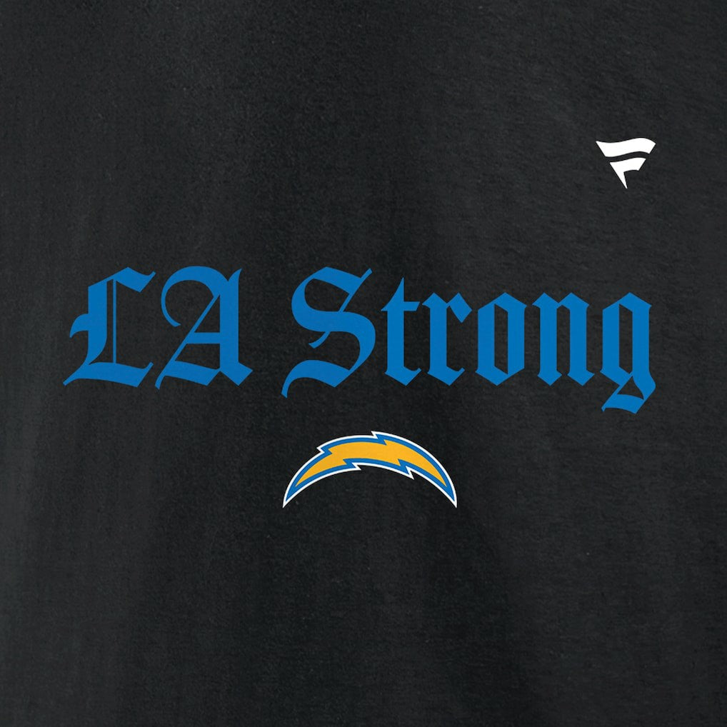 Los Angeles Chargers Unisex LA Strong Fleece Pullover Hoodie Black | Fanatics