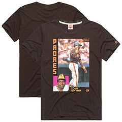 Tony Gwynn San Diego Padres Homage 1984 Topps Baseball Card Player T-Shirt - MLB