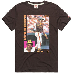 Tony Gwynn San Diego Padres Homage 1984 Topps Baseball Card Player T-Shirt - MLB