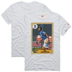 Bo Jackson Kansas City Royals Homage 1987 Topps Baseball Card Player T-Shirt - MLB