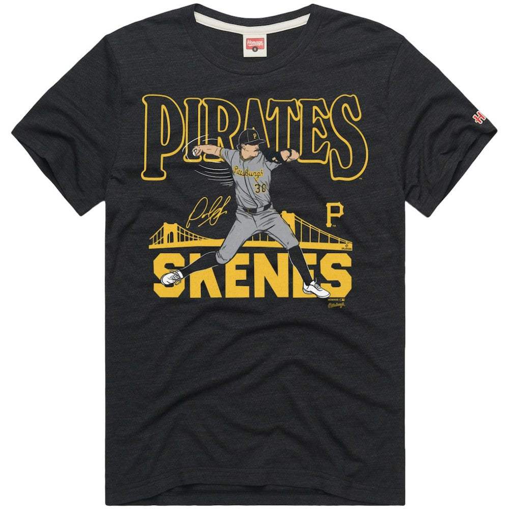 Paul Skenes Pittsburgh Pirates Homage Graphic Player Tri-Blend T-Shirt - MLB