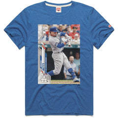 Mookie Betts Los Angeles Dodgers Homage 2020 Topps Baseball Card Player T-Shirt - MLB