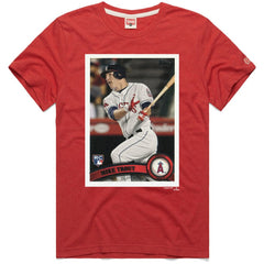 Mike Trout Los Angeles Angels Homage 2011 Topps Baseball Card Player T-Shirt - MLB