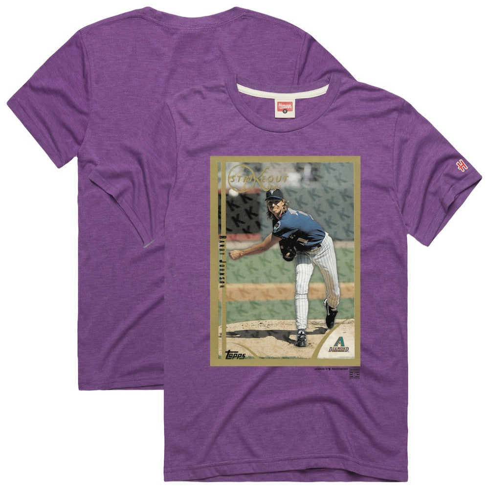 Randy Johnson Arizona Diamondbacks Homage 1999 Topps Baseball Card Player T-Shirt - MLB