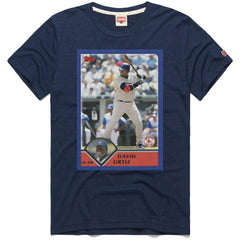 David Ortiz Boston Red Sox Homage 2003 Topps Baseball Card Player T-Shirt - MLB
