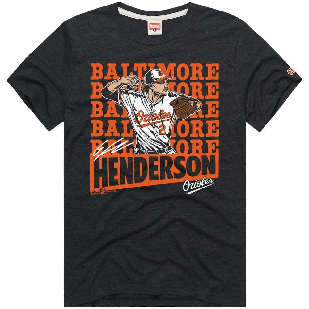 Gunnar Henderson Baltimore Orioles Homage Graphic Player T-Shirt - MLB