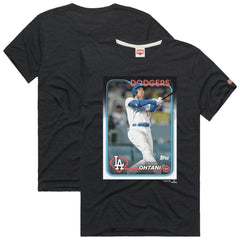 Shohei Ohtani Los Angeles Dodgers Homage 2024 Topps Baseball Card Player T-Shirt - MLB