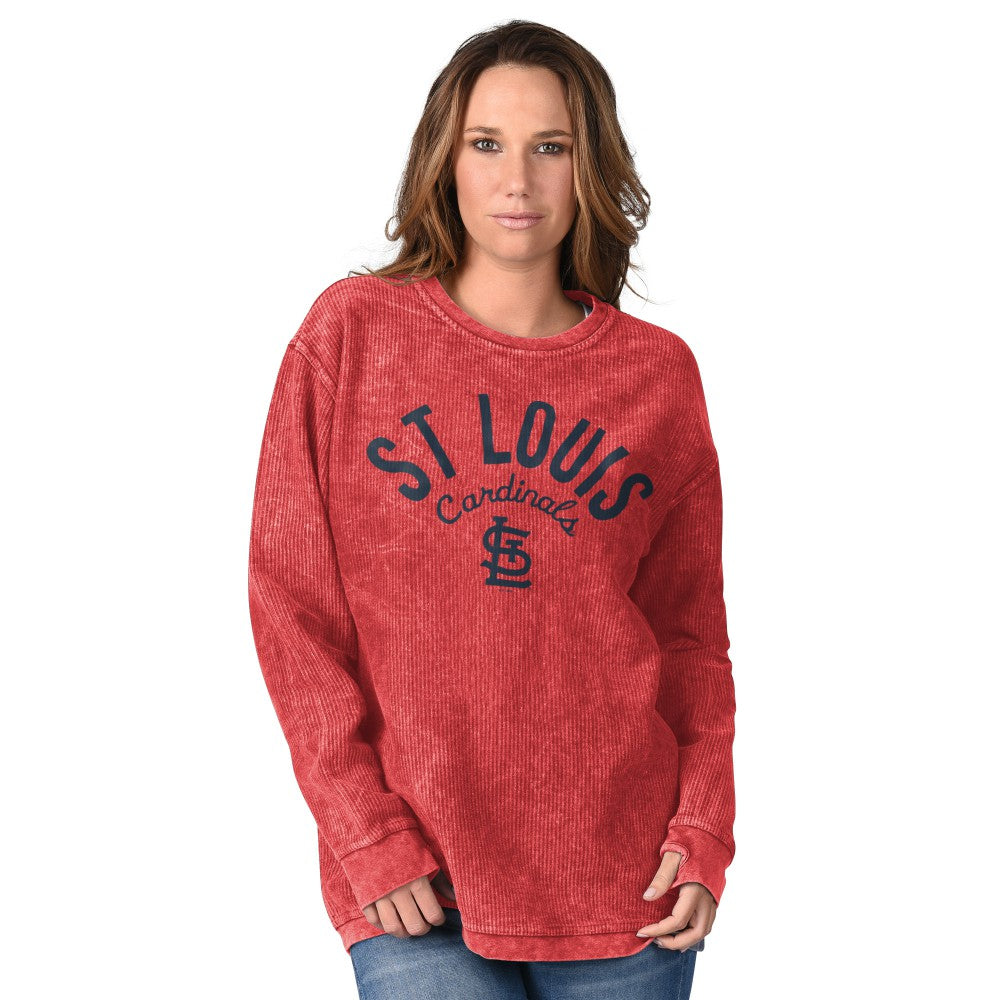 St. Louis Cardinals G-III 4Her by Carl Banks Women's Comfy Cord Pullover Sweatshirt - MLB