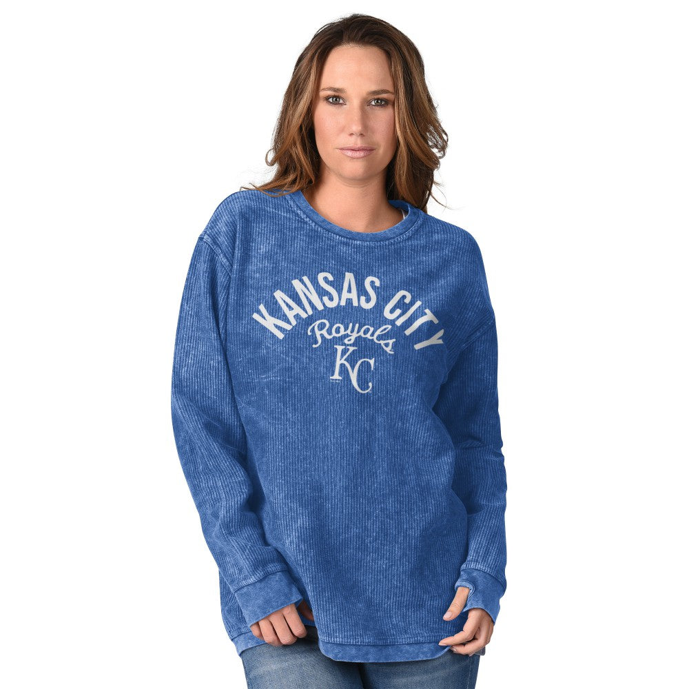 Kansas City Royals G-III 4Her by Carl Banks Women's Comfy Cord Pullover Sweatshirt - MLB