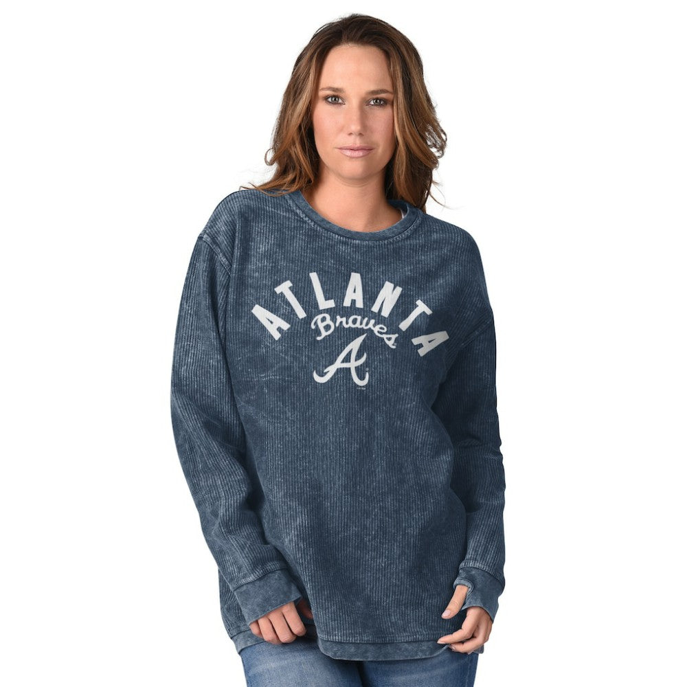 Atlanta Braves G-III 4Her by Carl Banks Women's Comfy Cord Pullover Sweatshirt - MLB