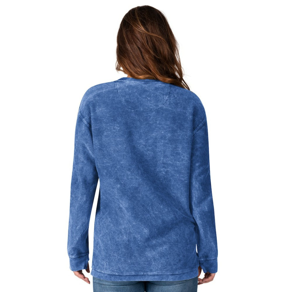 Texas Rangers G-III 4Her by Carl Banks Women's Comfy Cord Pullover Sweatshirt - MLB