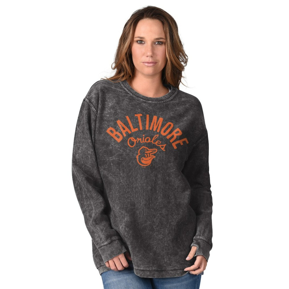 Baltimore Orioles G-III 4Her by Carl Banks Women's Comfy Cord Pullover Sweatshirt - MLB