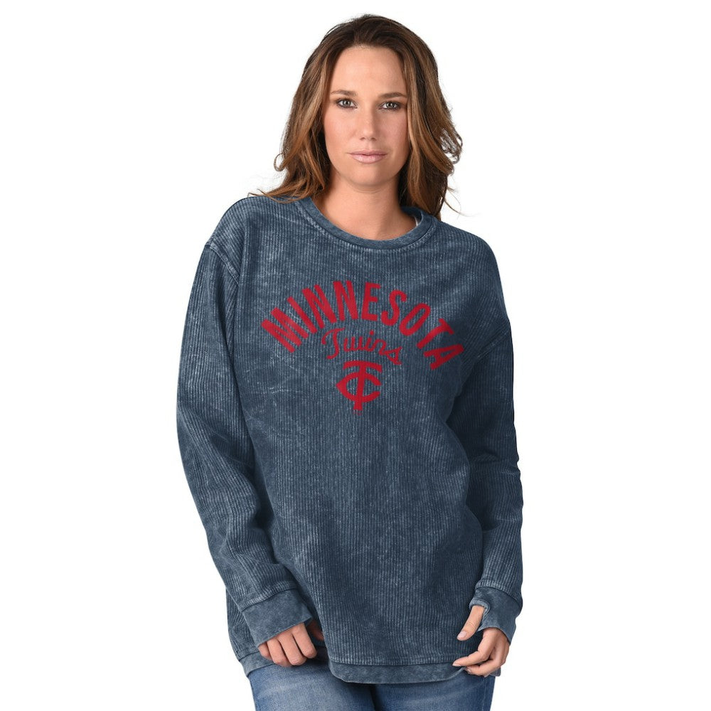 Minnesota Twins G-III 4Her by Carl Banks Women's Comfy Cord Pullover Sweatshirt - MLB