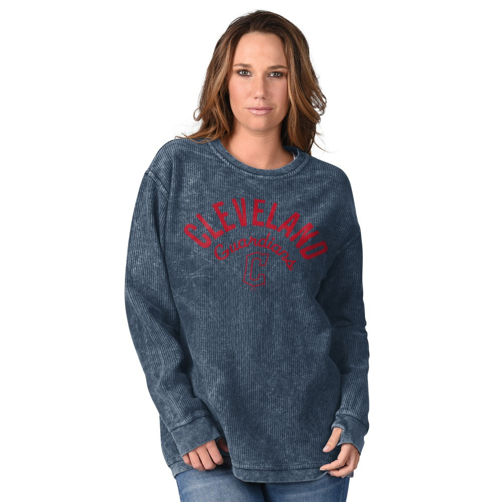 Cleveland Guardians G-III 4Her by Carl Banks Women's Comfy Cord Pullover Sweatshirt - MLB