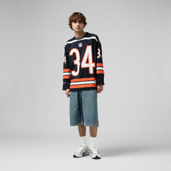Walter Payton Chicago Bears Maxxed Out Fashion Hockey Jersey Navy | Mitchell & Ness