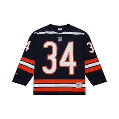 Walter Payton Chicago Bears Maxxed Out Fashion Hockey Jersey Navy | Mitchell & Ness
