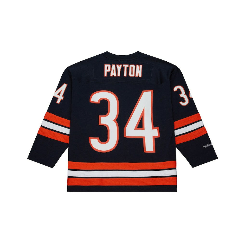 Walter Payton Chicago Bears Maxxed Out Fashion Hockey Jersey Navy | Mitchell & Ness