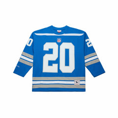 Barry Sanders Detroit Lions Maxxed Out Fashion Hockey Jersey Blue | Mitchell & Ness