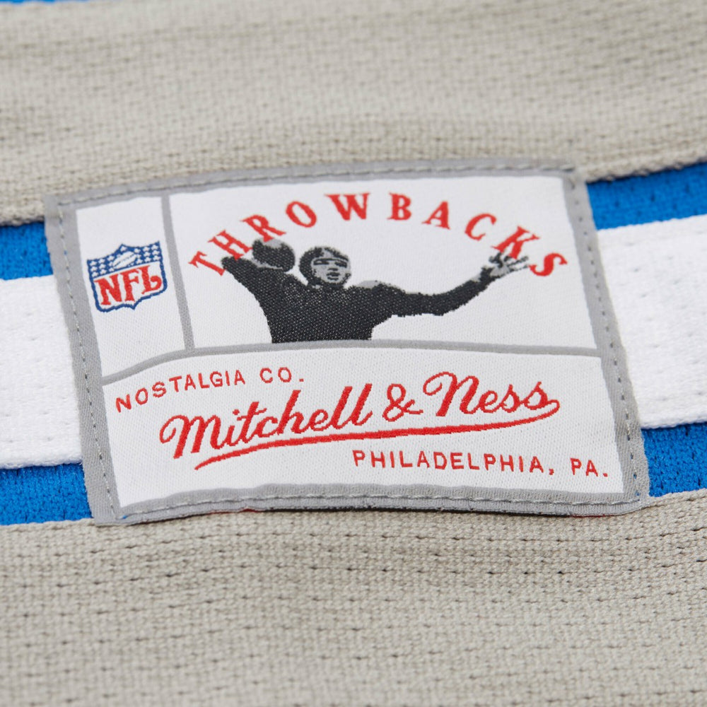 Barry Sanders Detroit Lions Maxxed Out Fashion Hockey Jersey Blue | Mitchell & Ness
