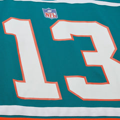 Dan Marino Miami Dolphins Maxxed Out Fashion Hockey Jersey Aqua | Mitchell & Ness