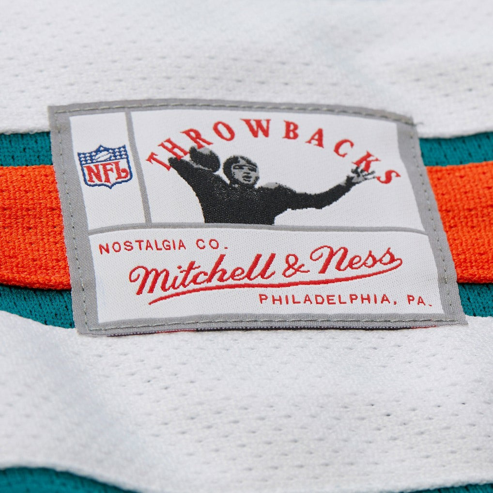 Dan Marino Miami Dolphins Maxxed Out Fashion Hockey Jersey Aqua | Mitchell & Ness