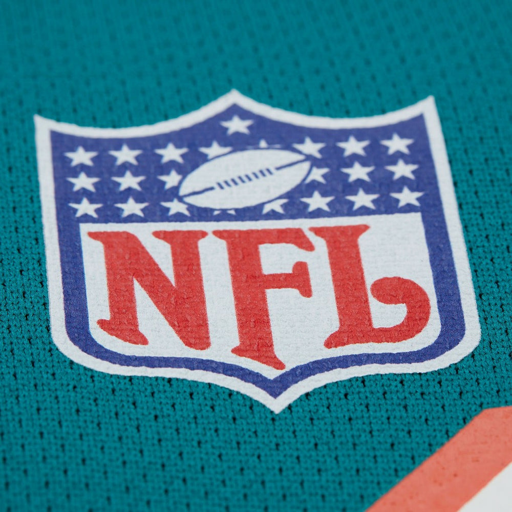 Dan Marino Miami Dolphins Maxxed Out Fashion Hockey Jersey Aqua | Mitchell & Ness