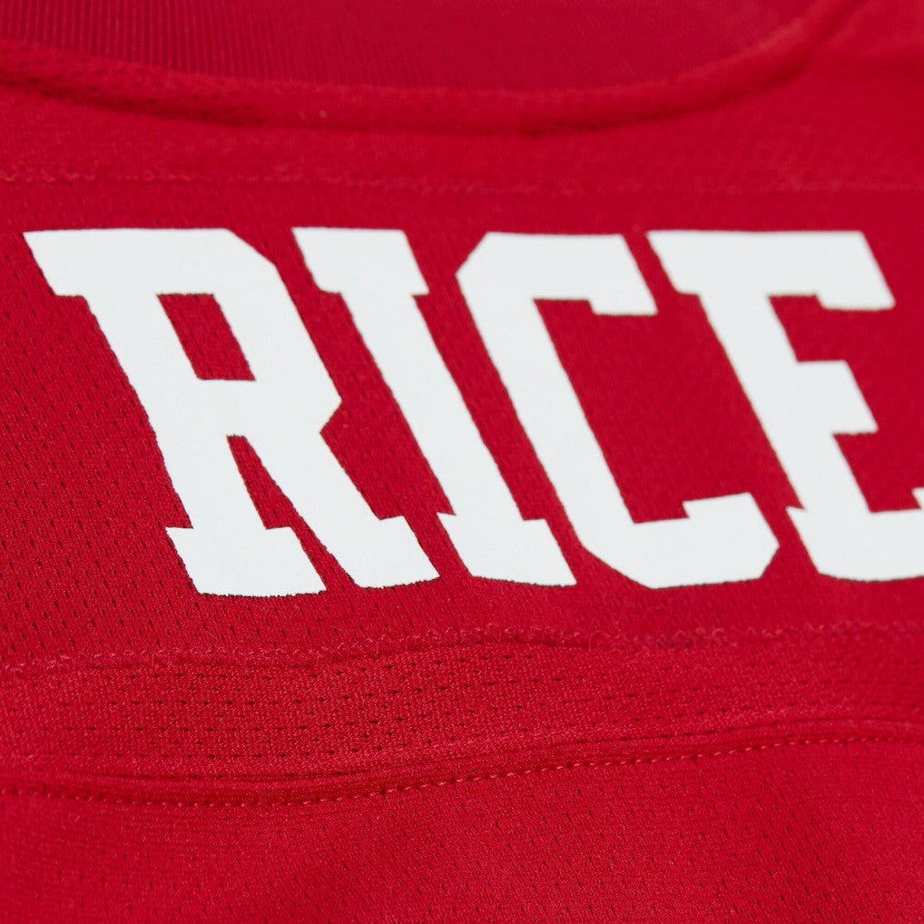 Jerry Rice San Francisco 49ers Maxxed Out Fashion Hockey Jersey Scarlet | Mitchell & Ness