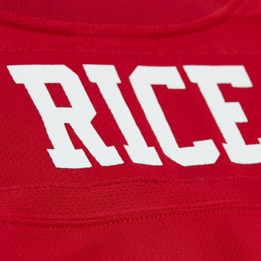 Jerry Rice San Francisco 49ers Maxxed Out Fashion Hockey Jersey Scarlet | Mitchell & Ness