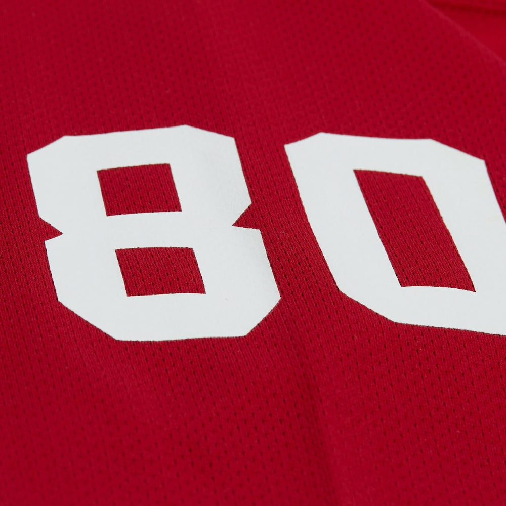 Jerry Rice San Francisco 49ers Maxxed Out Fashion Hockey Jersey Scarlet | Mitchell & Ness